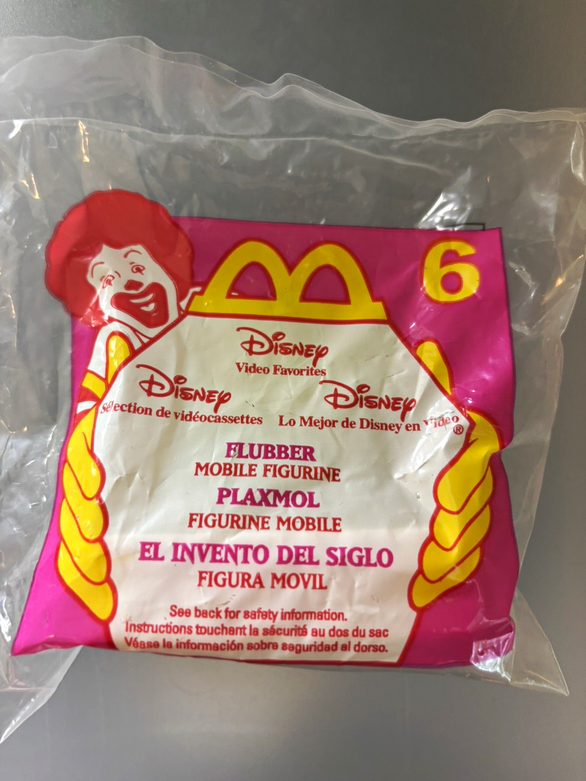 Disney McDonald\'s Flubber Figure #6 1998 Vintage Toy for Ages 3+ Disney McDonald\'s Flubber Figure #6 1998 Vintage Toy for Ages 3+