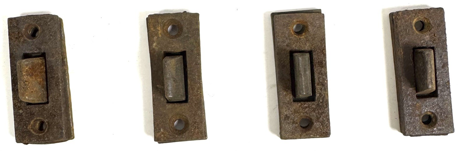 Antique Walker Bin Co Seed Bin Pivot Hardware Male Female Points 4 Set Original 