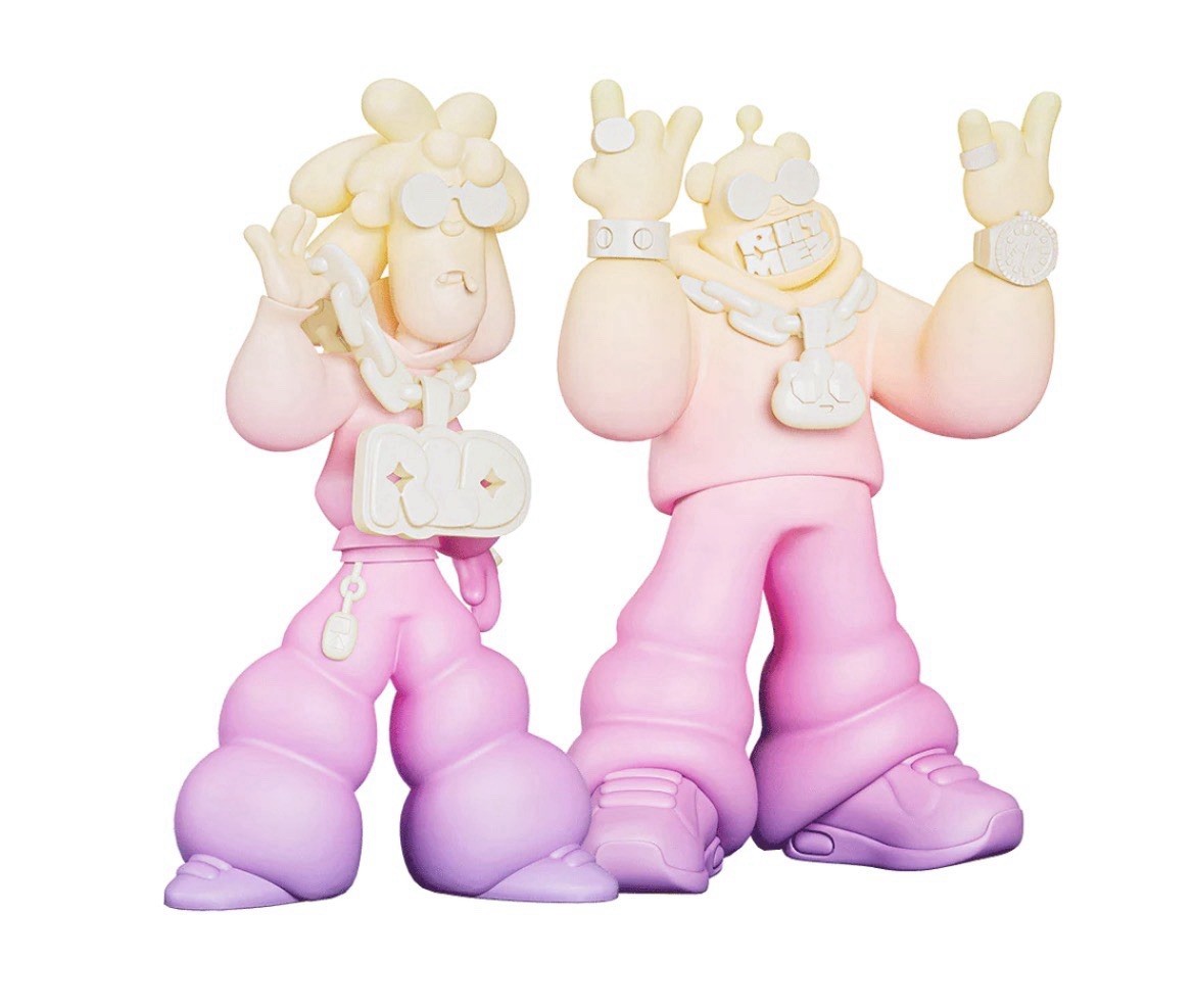 Superplastic Rhymezlikedimez Ghost Kidz 9 inch Vinyl Figure Brand New SET of TWO