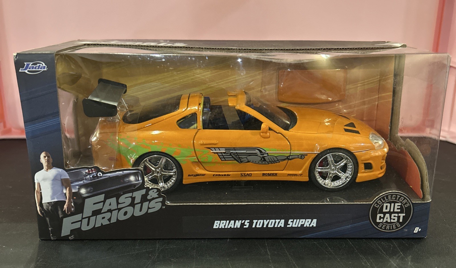 Jada Toys 2026 Fast & Furious Brian's Orange Toyota Supra 1:24 Scale Tear In Box Jada Toys 2026 Fast & Furious Brian's Orange Toyota Supra 1:24 Scale Tear In Box