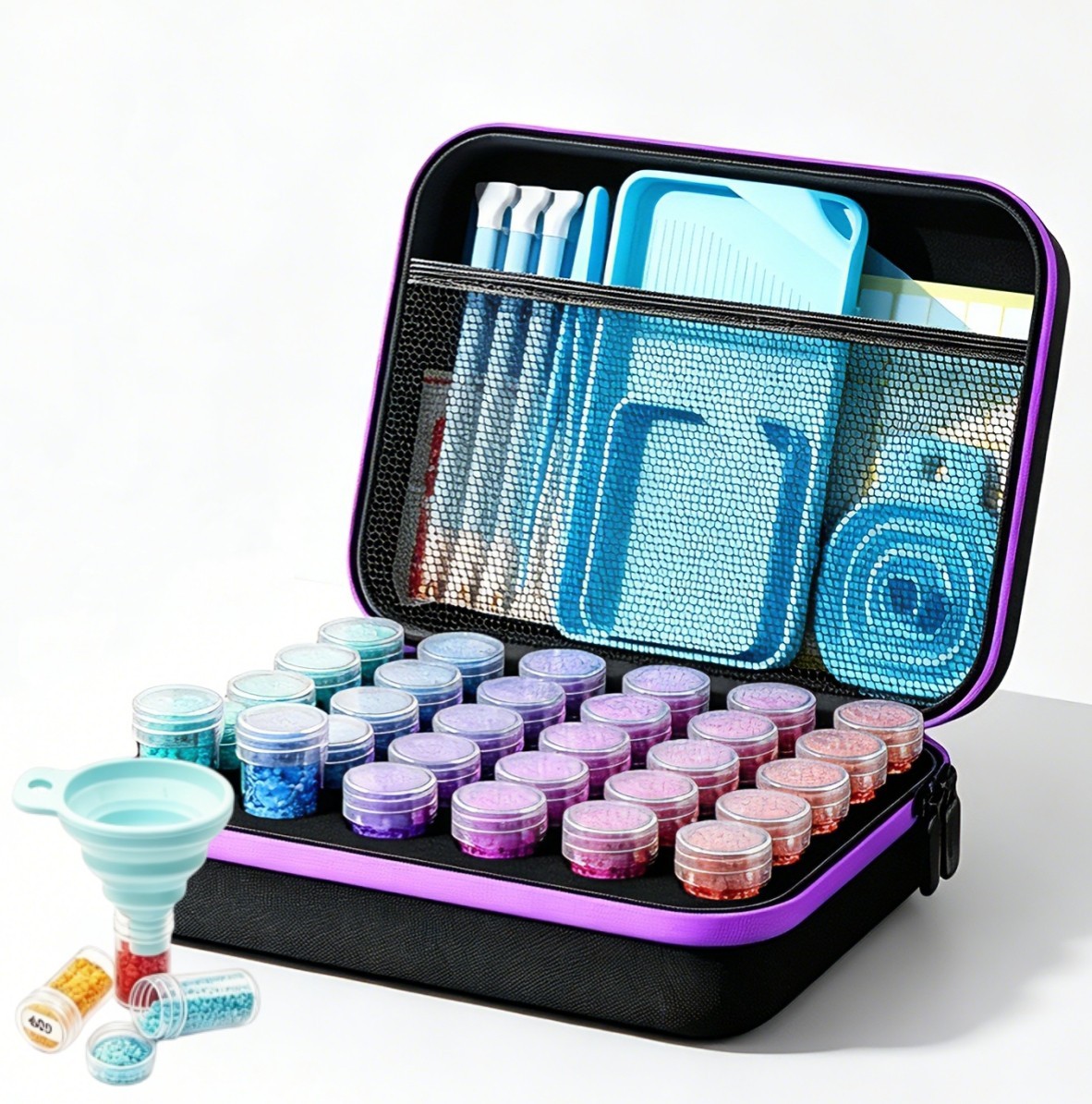 ARTDOT Diamond Art Storage Container Kits Diamond Painting Accessories 30 Slots