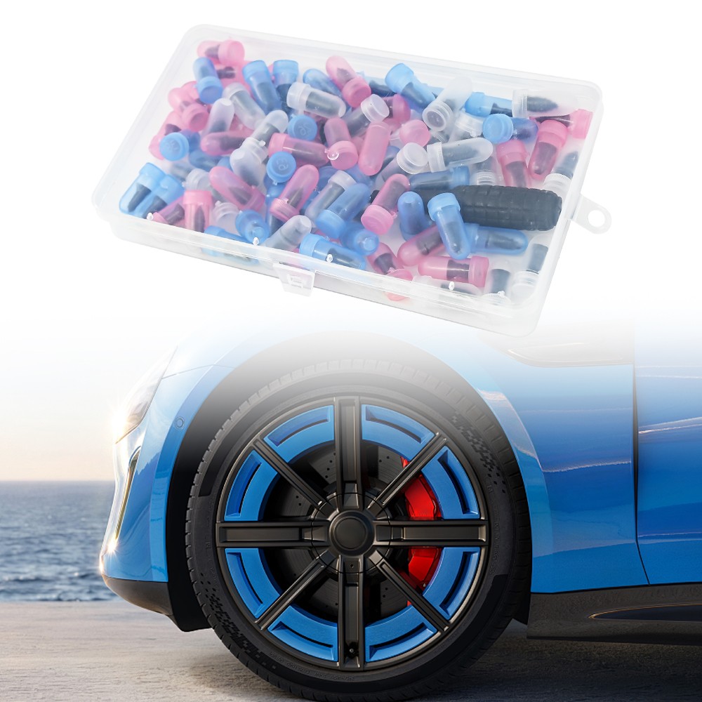 85PCS Car Tubeless Vacuum Tyre Puncture Screw Nails Tire Patch Plug Repair Kit