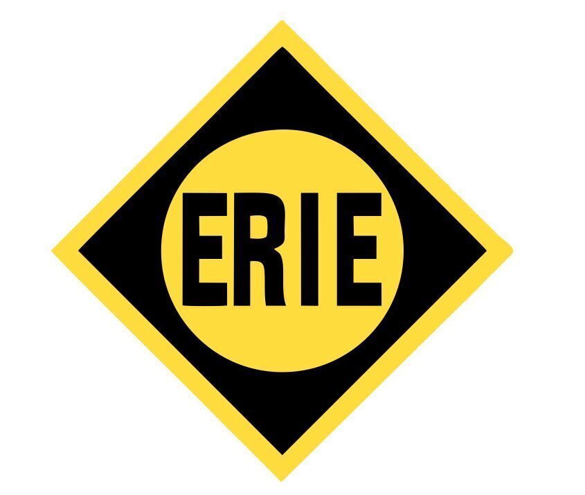 Erie Railroad Railway Train Sticker Decal R7270 Erie Railroad Railway Train Sticker Decal R7270