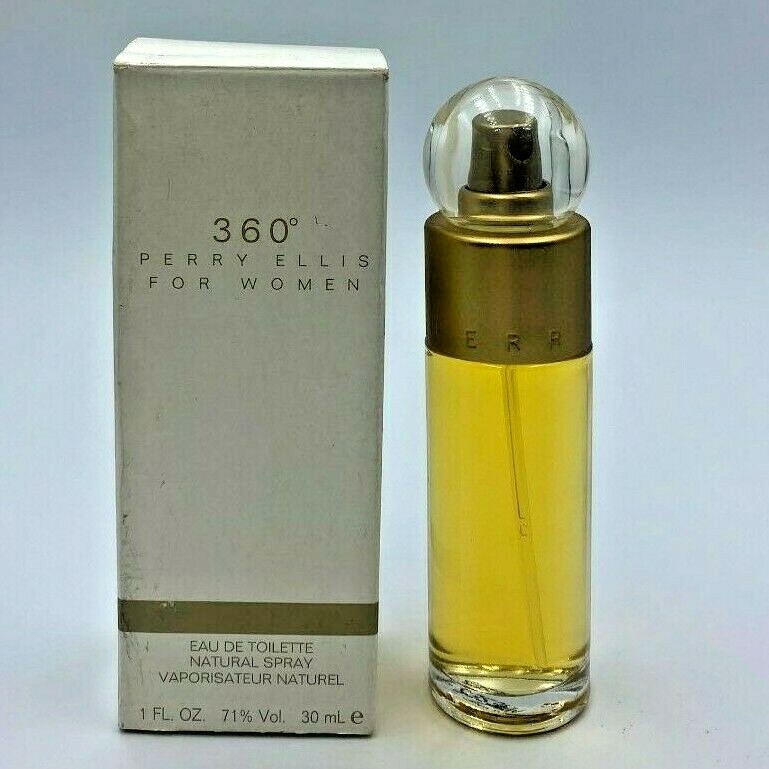 Perry Ellis 360 for Women 1.0 oz / 30 ml Eau de Toilette Spray New Damaged box Perry Ellis 360 for Women 1.0 oz / 30 ml Eau de Toilette Spray New Damaged box