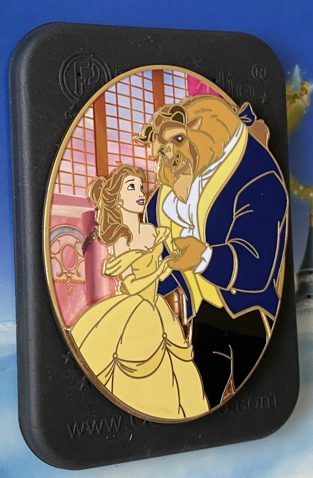 Disney BELLE Beauty & The Beast Dancing In The Ballroom Jumbo 4” LE 300 Pin 