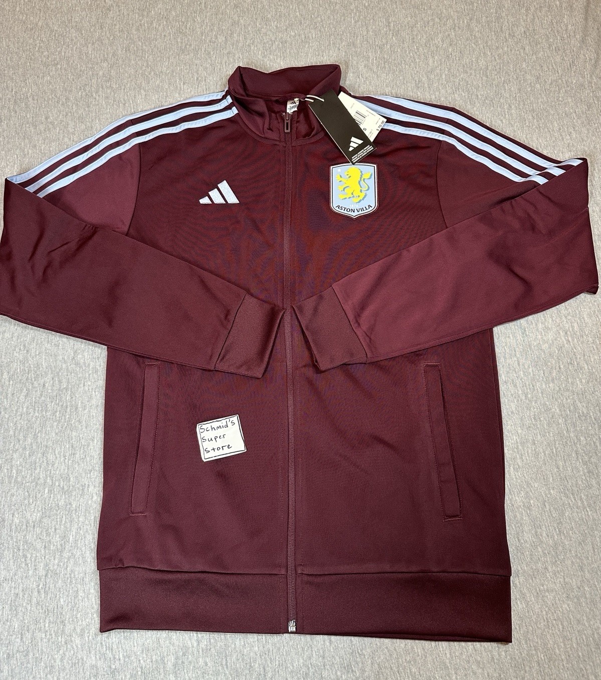 Adidas Aston Villa AVFC 25/26 DNA Track Jacket Maroon Soccer JN0216 Men’s Small Adidas Aston Villa AVFC 25/26 DNA Track Jacket Maroon Soccer JN0216 Men’s Small