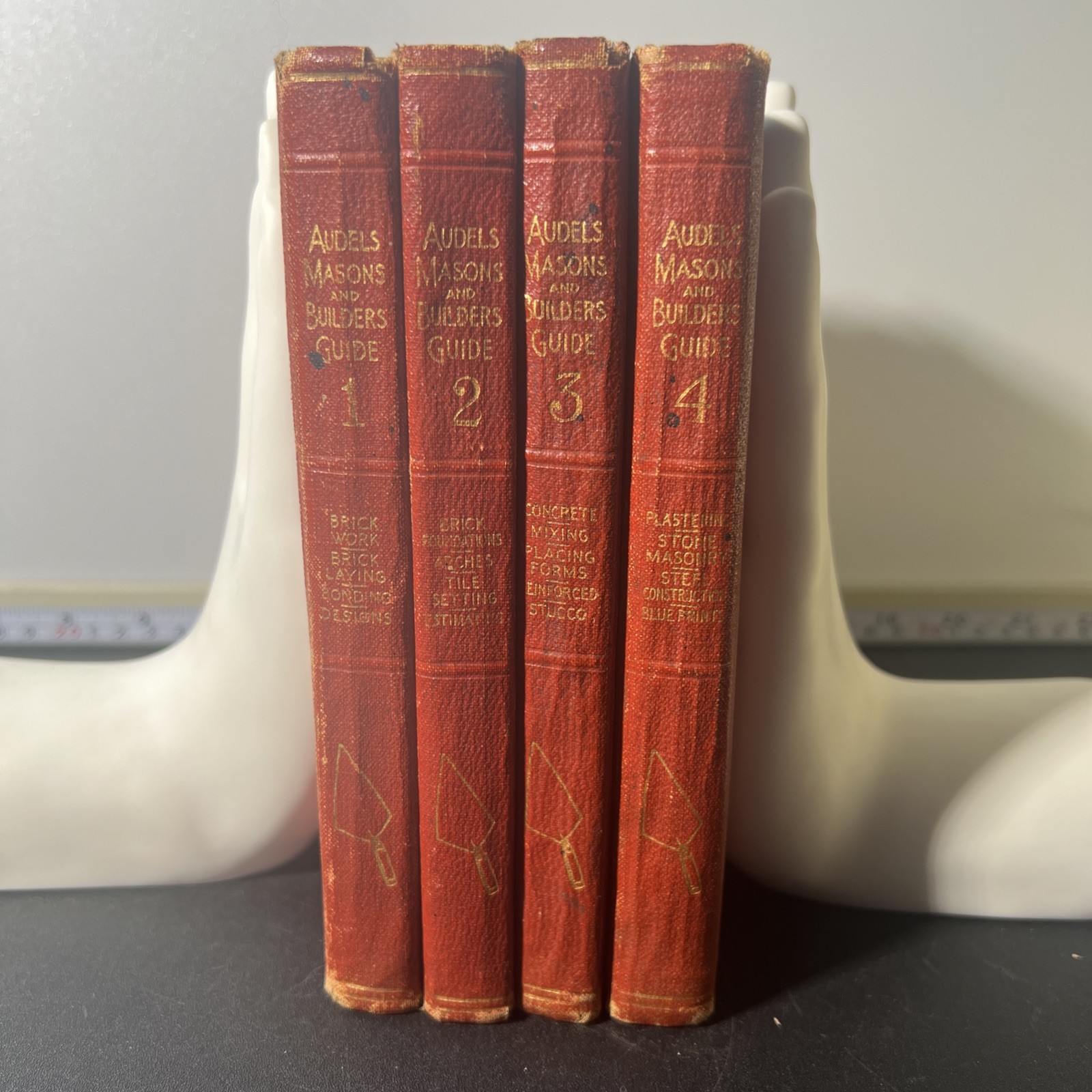 Vintage Audels Masons Builders Guide 1-4 Complete Set Graham Emery 1927