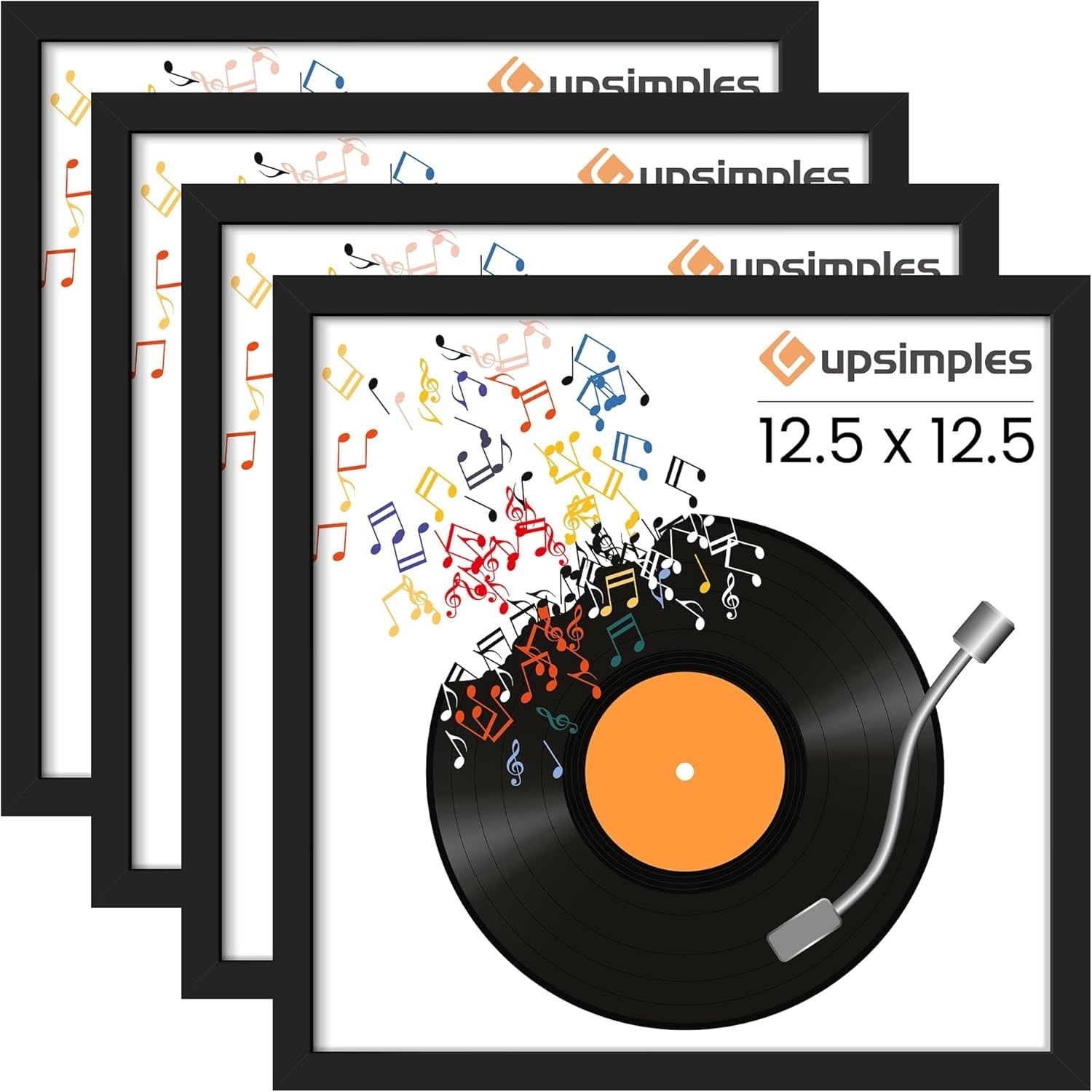 Upsimples 12.5X12.5 Record Frame, Vinyl Frames for 12Inch Album Cover, Wall Disp