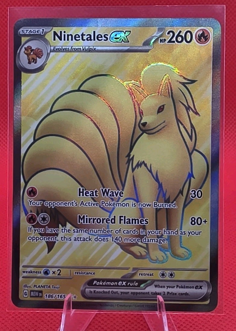 2023 Pokemon Scarlet Violet 151 Ninetales ex Full Art 186/165 NM 2023 Pokemon Scarlet Violet 151 Ninetales ex Full Art 186/165 NM