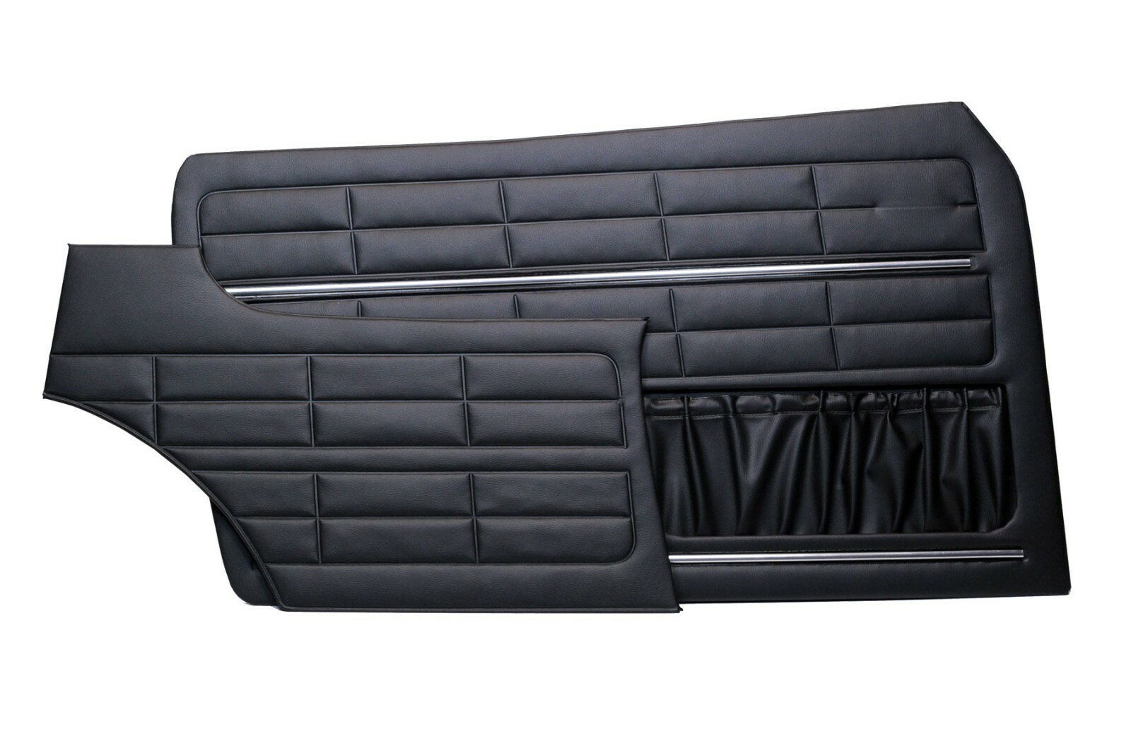 For VW KARMANN GHIA DOOR PANEL SET BLACK 4 Pcs