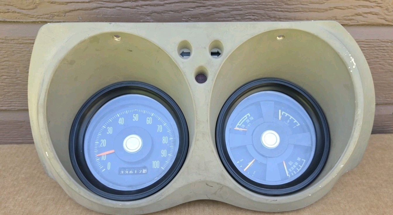Vtg 1971-77 Dodge Van B100 B200 B300 Instrument Cluster Speedometer Gauges Mopar