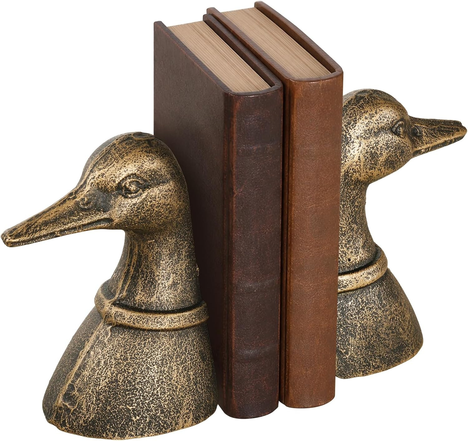 Duck Book Ends, Vintage Brass Bookends for Bookshelves, Offices Duck Book Ends, Vintage Brass Bookends for Bookshelves, Offices