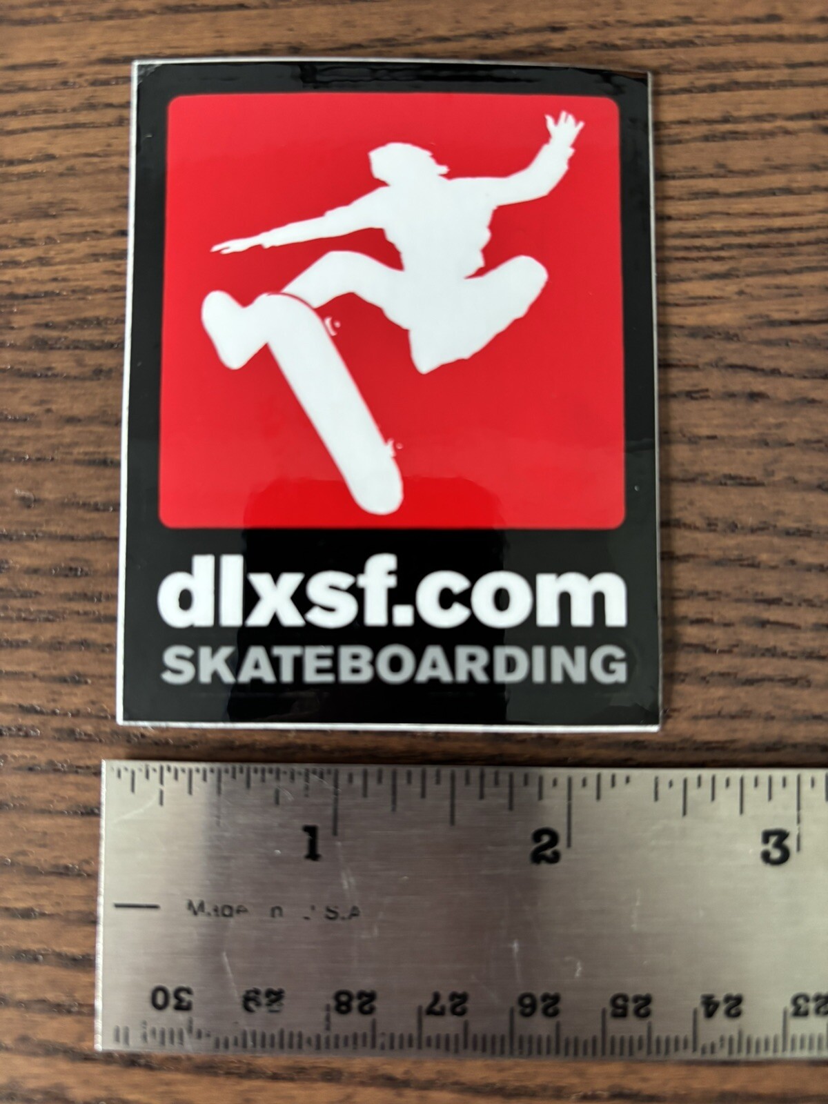 VINTAGE DLXSF SKATEBOARDS STICKER DELUXE REAL SKATEBOARDS