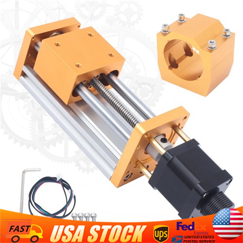 CNC3018plus CNC Router Z Axis Slide Stroke 85mm Linear w/Stepping Motor