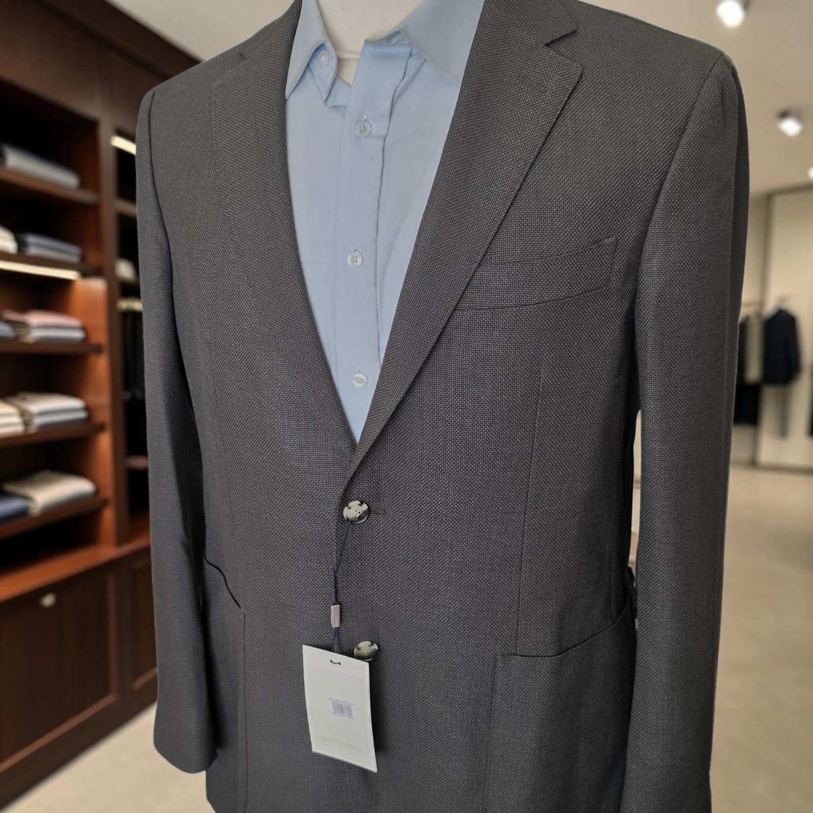 New Suitsupply Havana Patch Blazer 44r Slim Fit Green E. Thomas Wool Hopsack