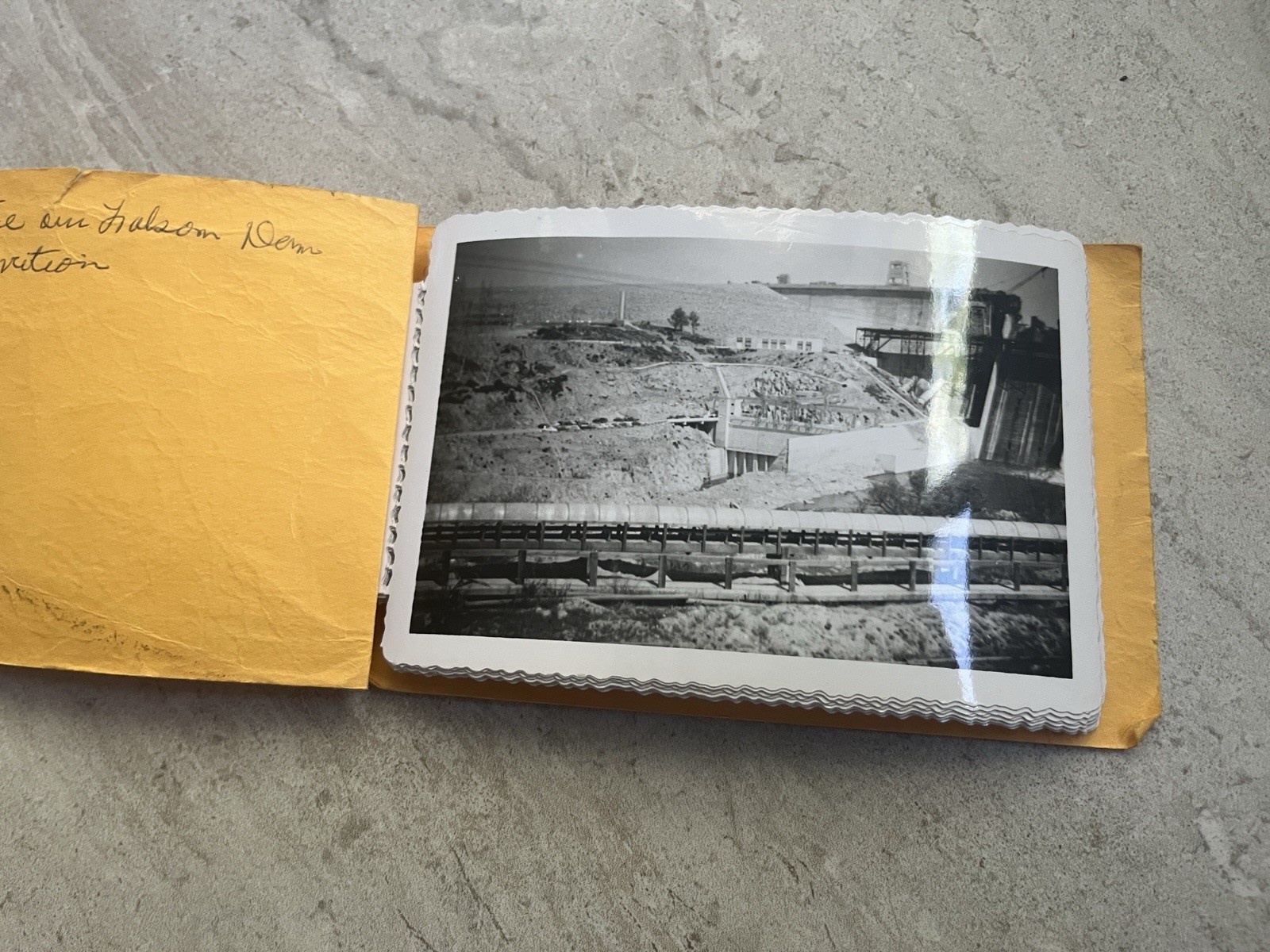 Vintage Folsom California Dam Construction Photo Album (dated 1955) Vintage Folsom California Dam Construction Photo Album (dated 1955)