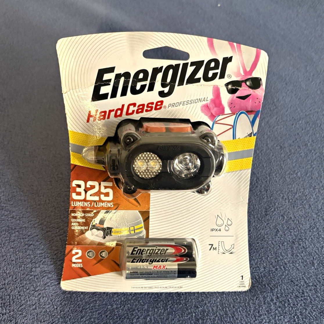 Energizer Hard Case Professional LED Headlamp 325 Lumens IPX4 Pivoting 3 AAA Energizer Hard Case Professional LED Headlamp 325 Lumens IPX4 Pivoting 3 AAA