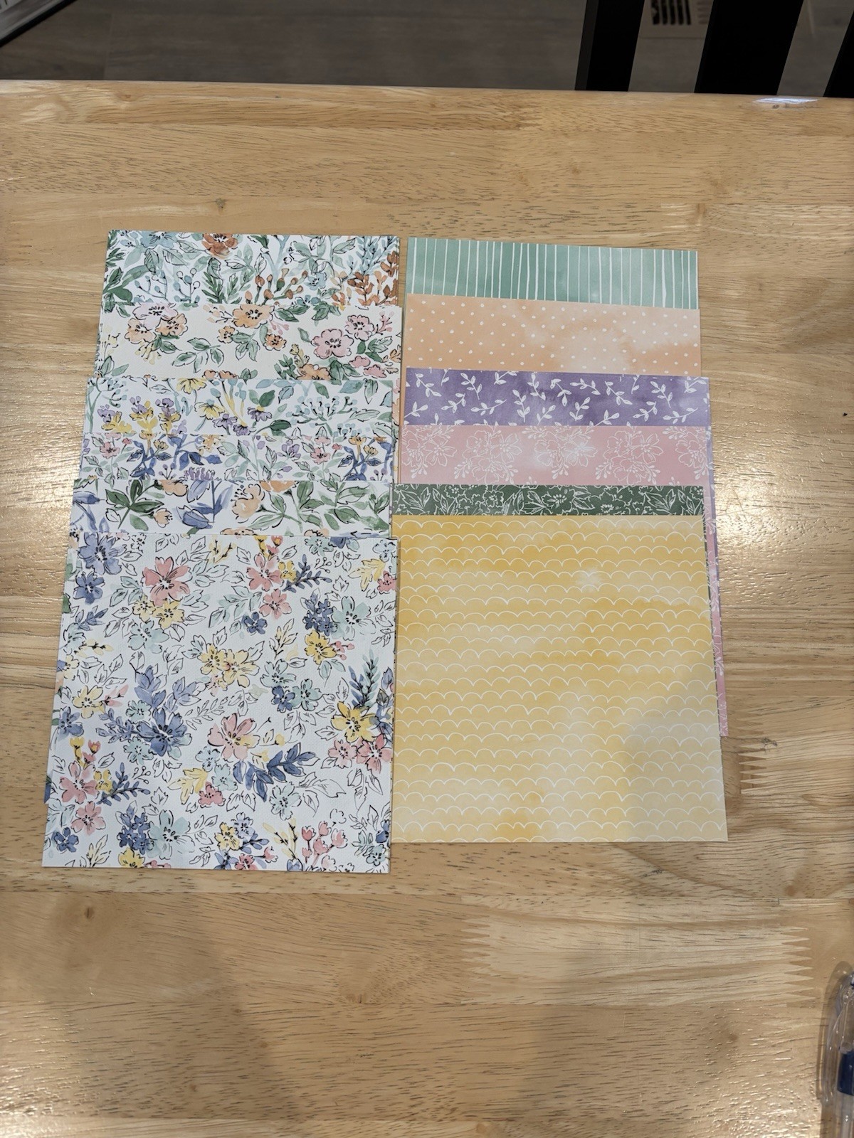 Stampin Up * HAND PENNED * DSP, 24 sheets 6x6 Paper, BEAUTIFUL FLORALS, RARE