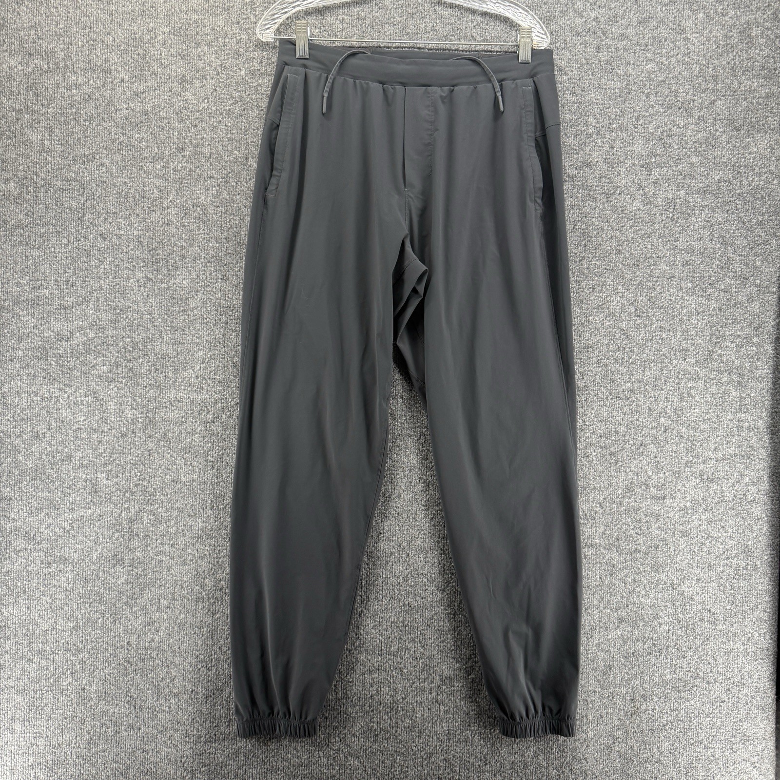 Lululemon Joggers Pant Mens L Gray Surge Pull On Tapered Performance Athleisure