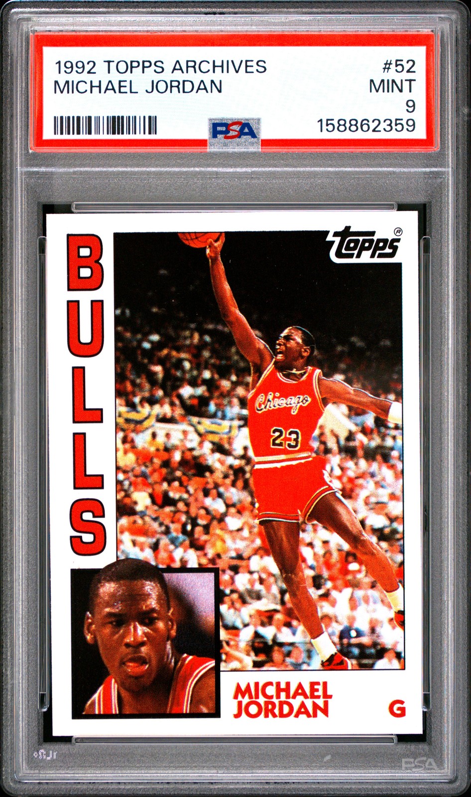 ICONIC 🔥 PSA 9 1992 Michael Jordan 52 Topps Archives MINT