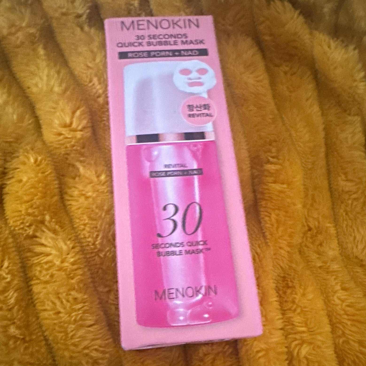 MENOKIN 30 Seconds Quick Bubble Mask Rose NAD Revitalizing 50mL Exp 2029 MENOKIN 30 Seconds Quick Bubble Mask Rose NAD Revitalizing 50mL Exp 2029