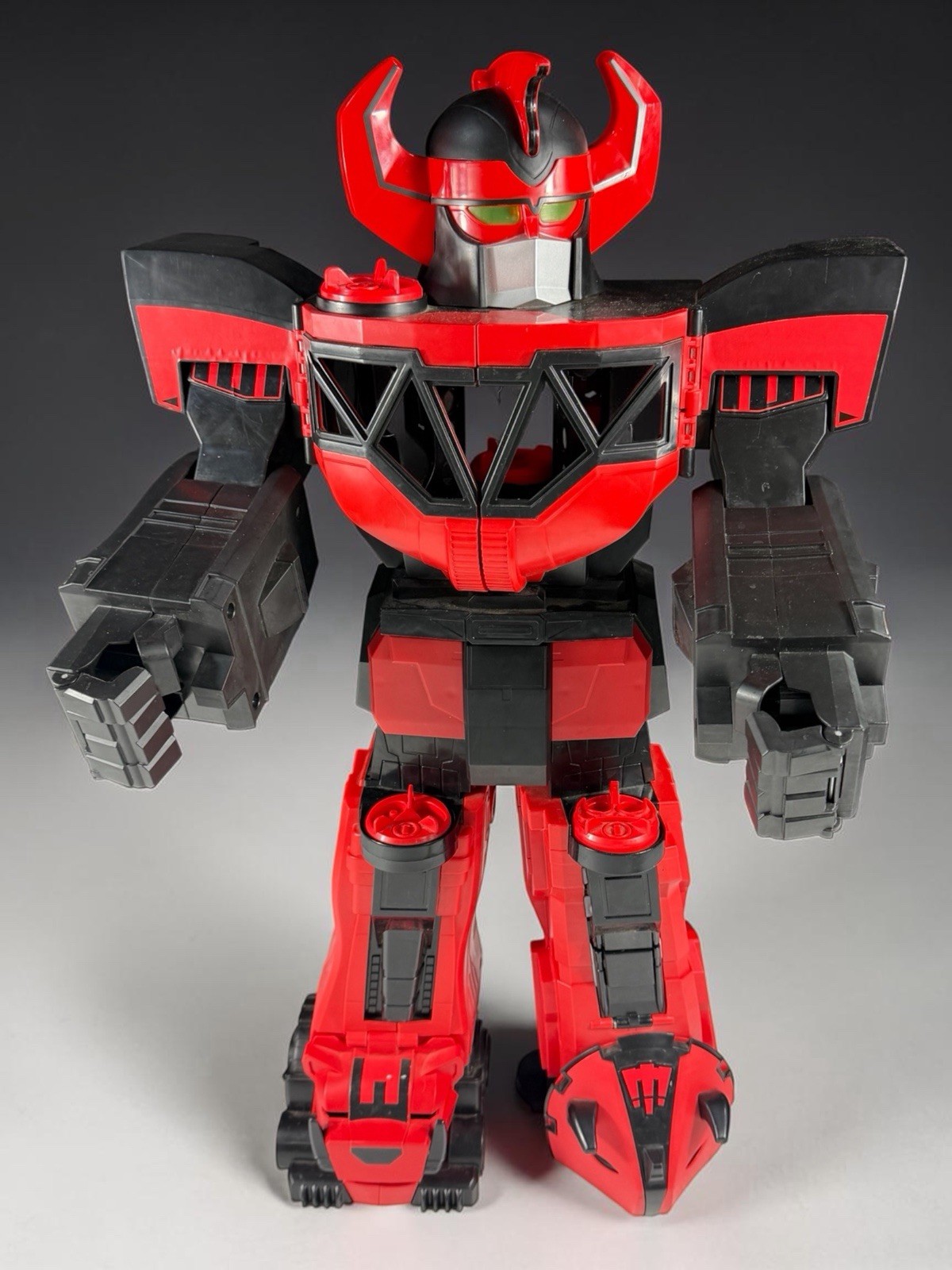 SUPERB MASSIVE RARE 28” 2015 Imaginext Power Rangers Megazord BLACK RED