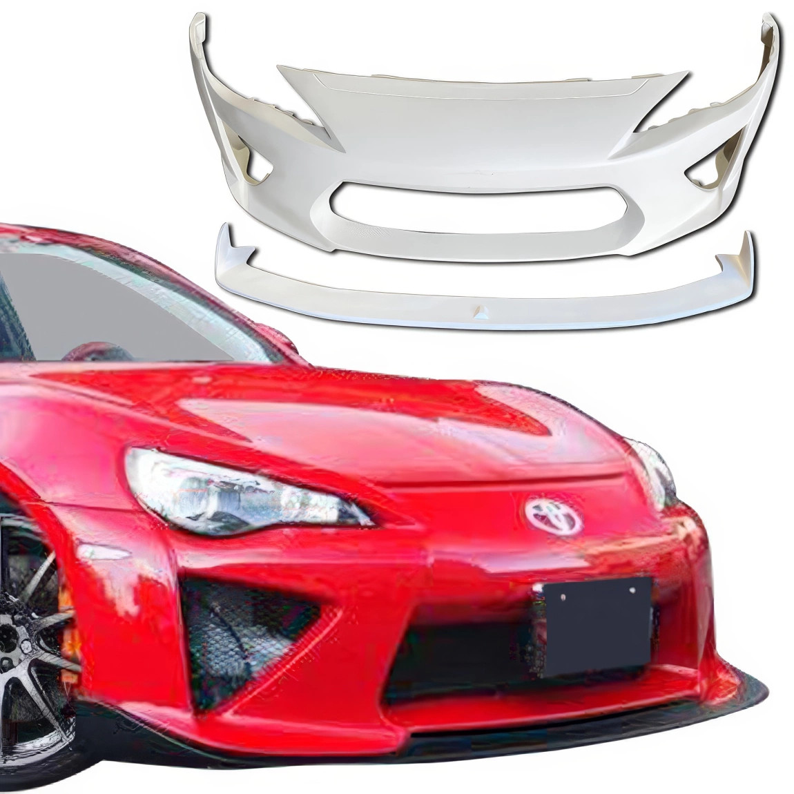 ModeloDrive FRP DMD Front Bumper w Lip Combo for FR-S Scion 13-18 modelodrivepa