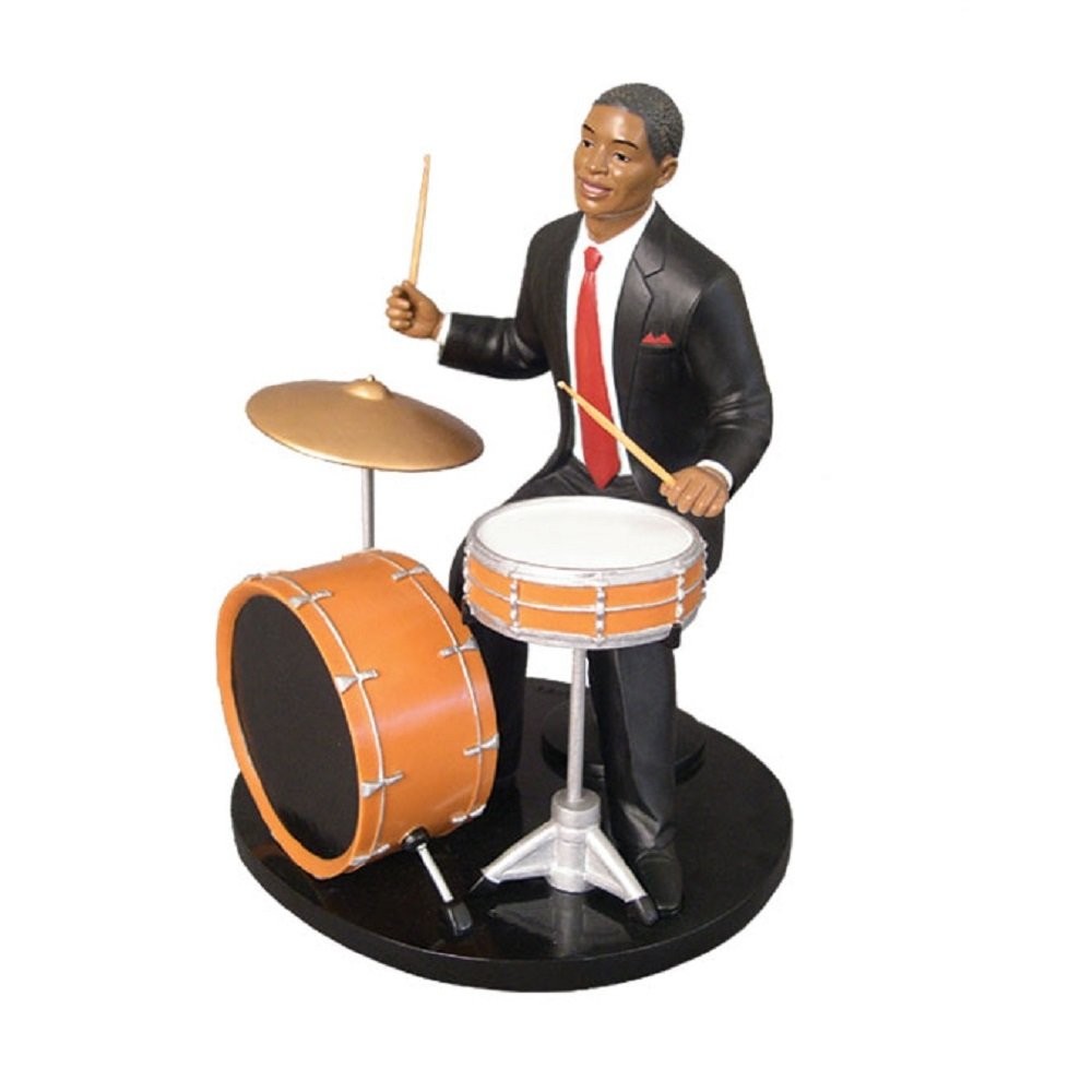 Positive Image Drummer,Sculptures & Figurines, Black Positive Image Drummer,Sculptures & Figurines, Black