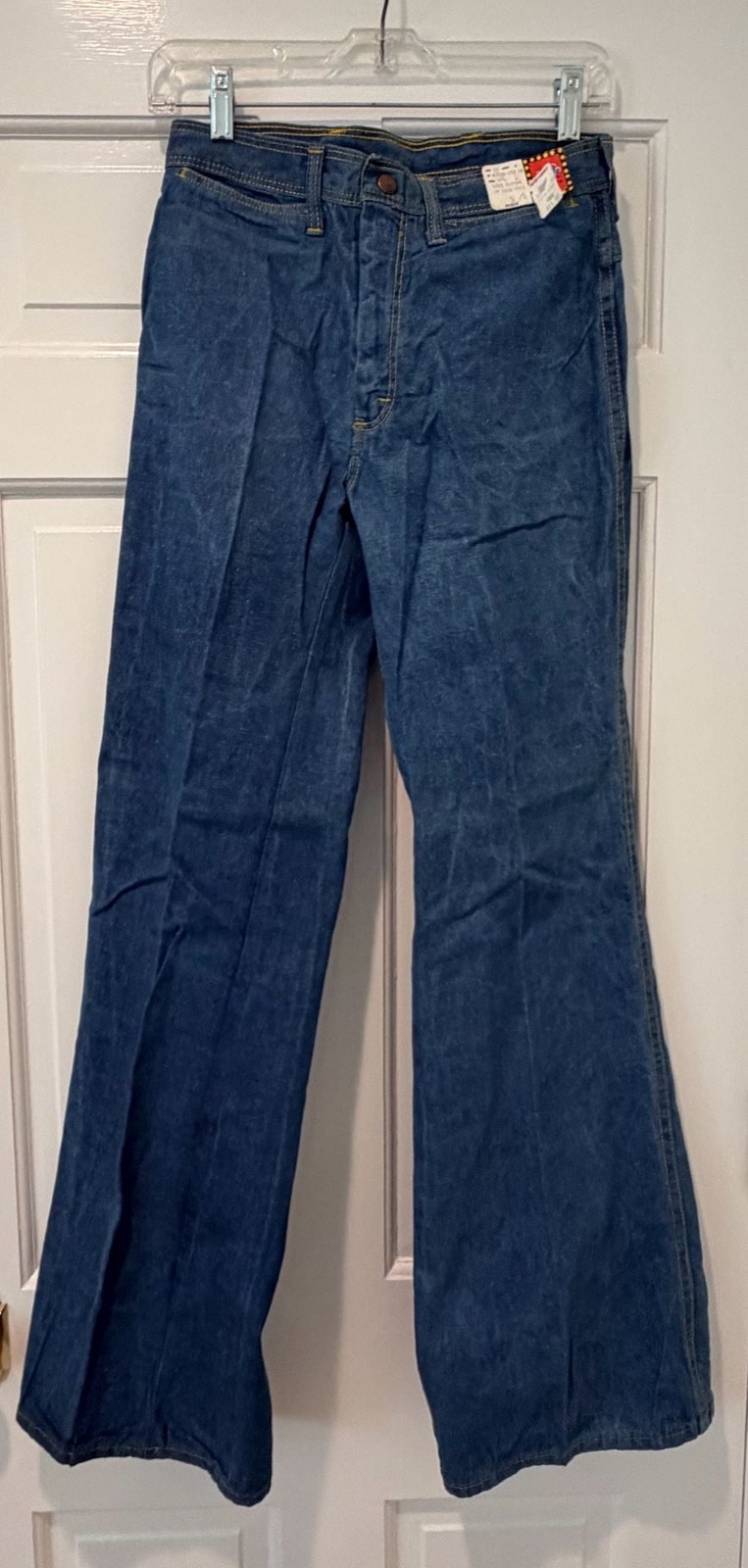 70s Vintage, Hipster  Original Unisex  Jeans Flare Denim Pants Blue NWT