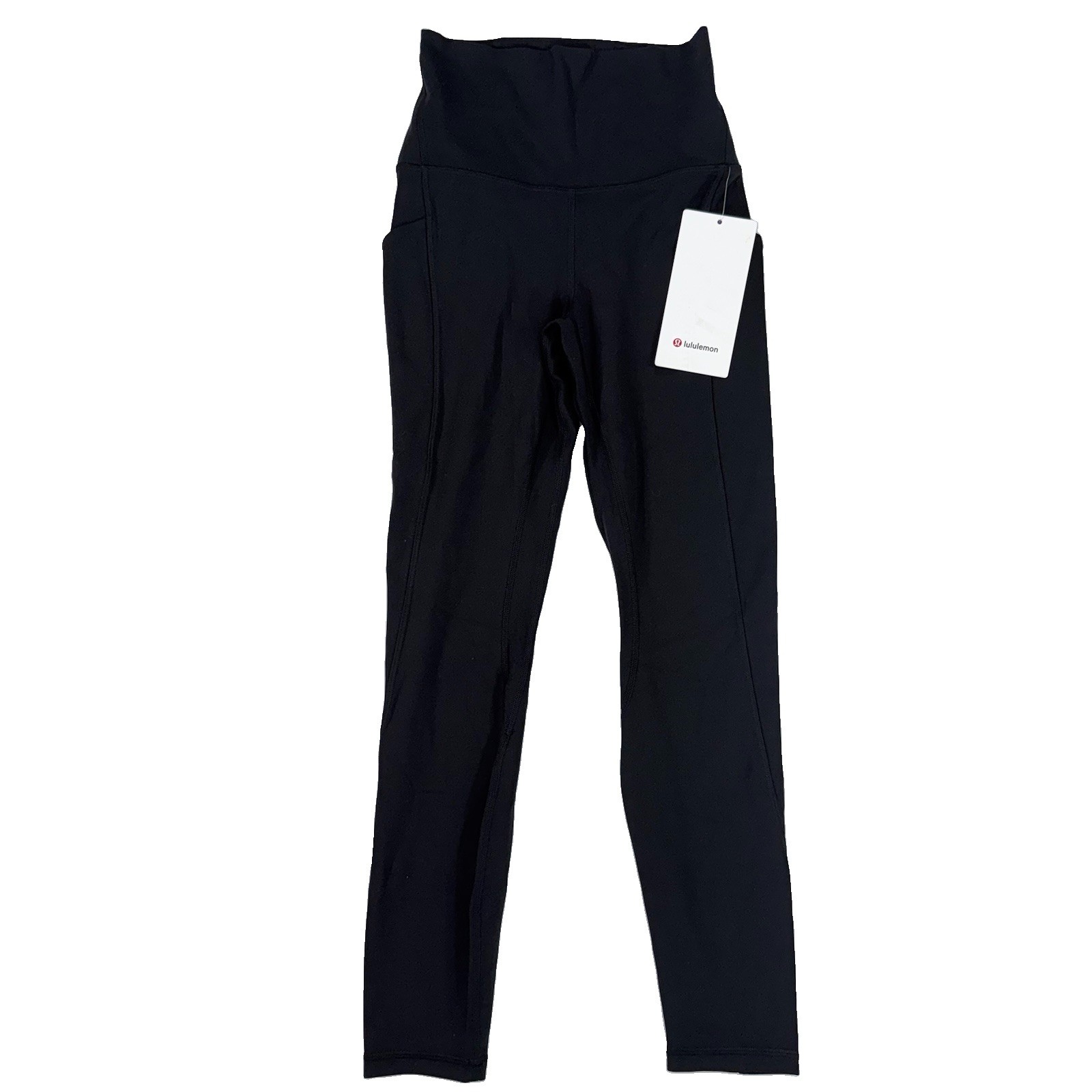 NWT Lululemon Align High Rise Pant 25” Pockets Size 4 Black Leggings $128 NEW
