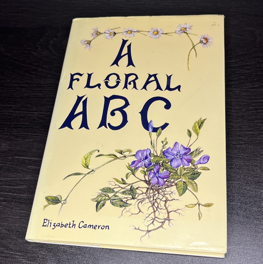 A FLORAL ABC by Elizabeth Cameron Vintage Wildflower Alphabet Book Illustrated 