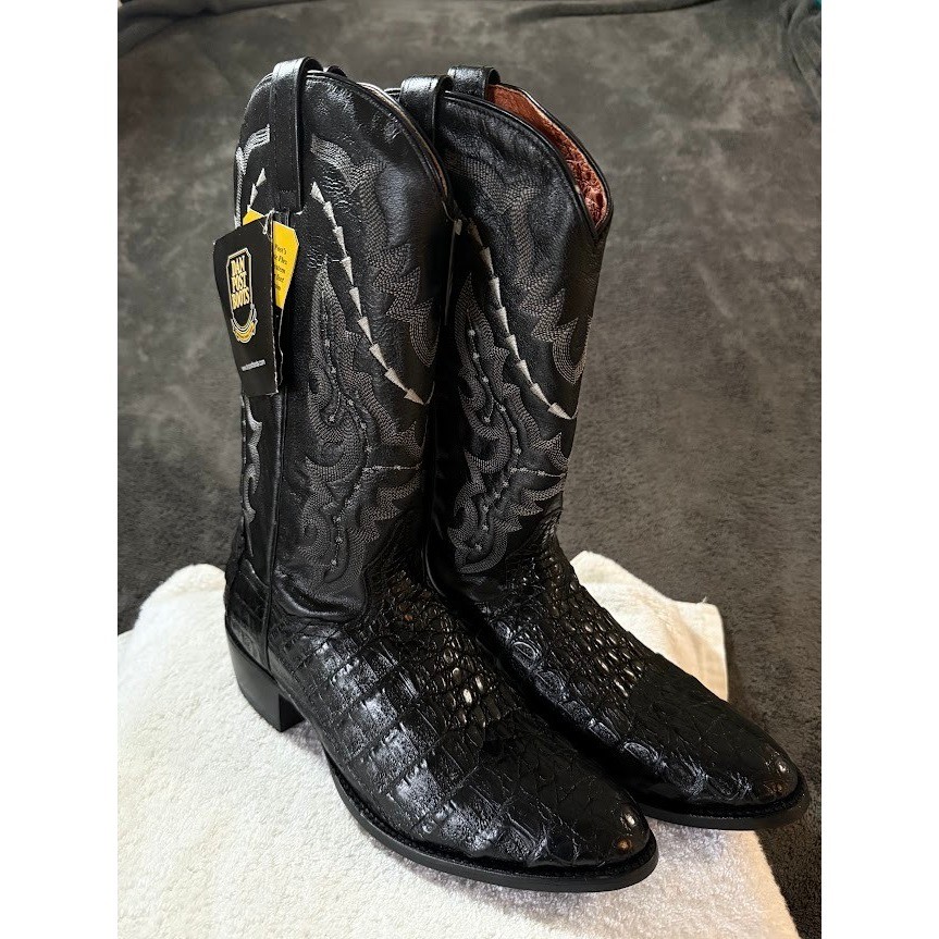 Dan Post Mens Black Genuine Caiman Belly Western Boots DP2385 Size 10 D Dan Post Mens Black Genuine Caiman Belly Western Boots DP2385 Size 10 D