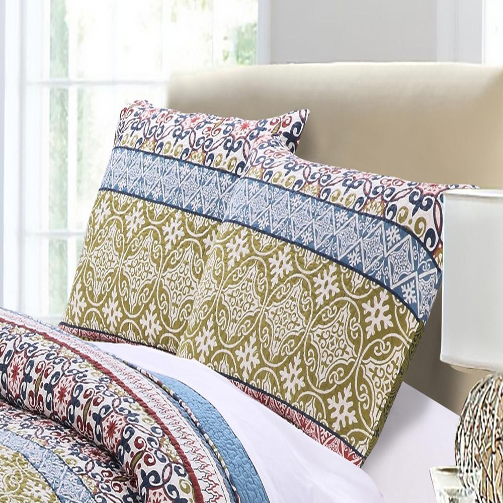 Greenland Home Fashion Shangri-La Multi Sham King