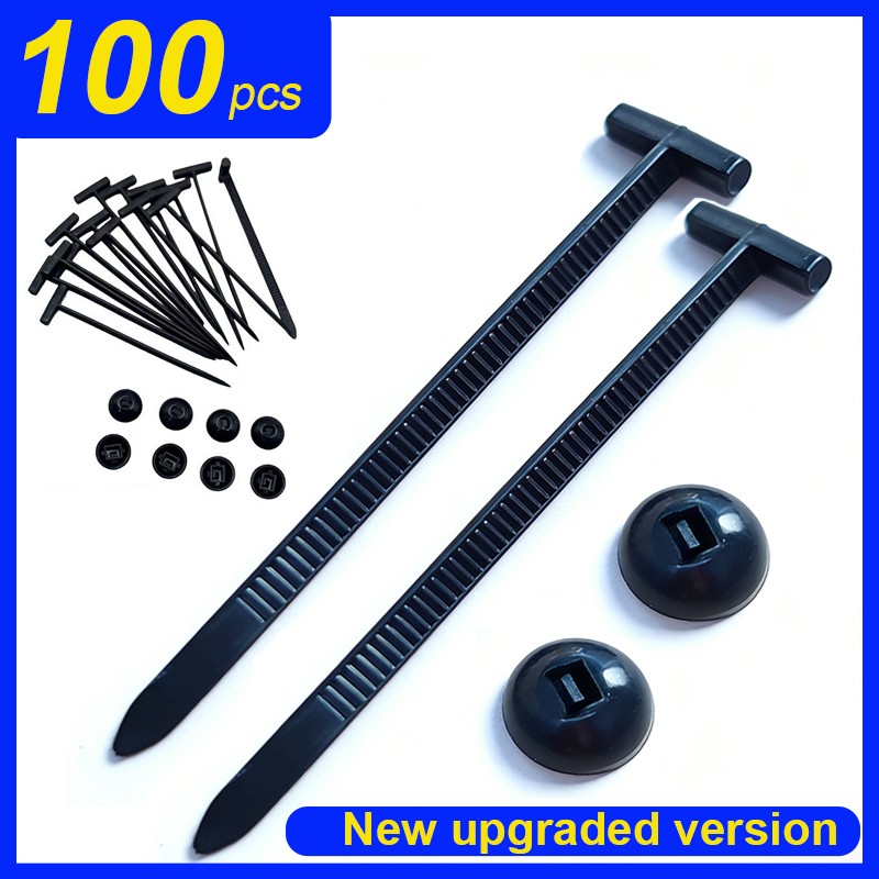 100 PCS Nylon Universal Cable Tie Buckle,Heavy Duty Self-Locking Zip Ties Holder 100 PCS Nylon Universal Cable Tie Buckle,Heavy Duty Self-Locking Zip Ties Holder