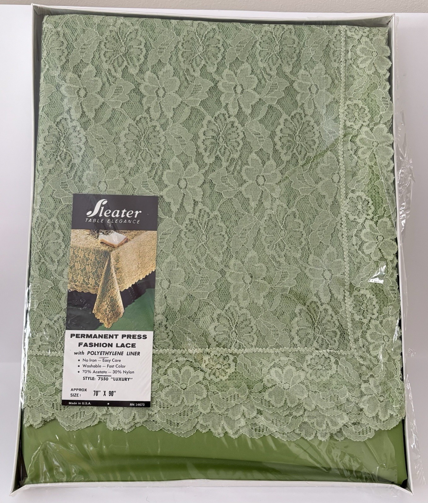 Vintage SLEATER Tablecloth Elegance Fashion Lace 70\