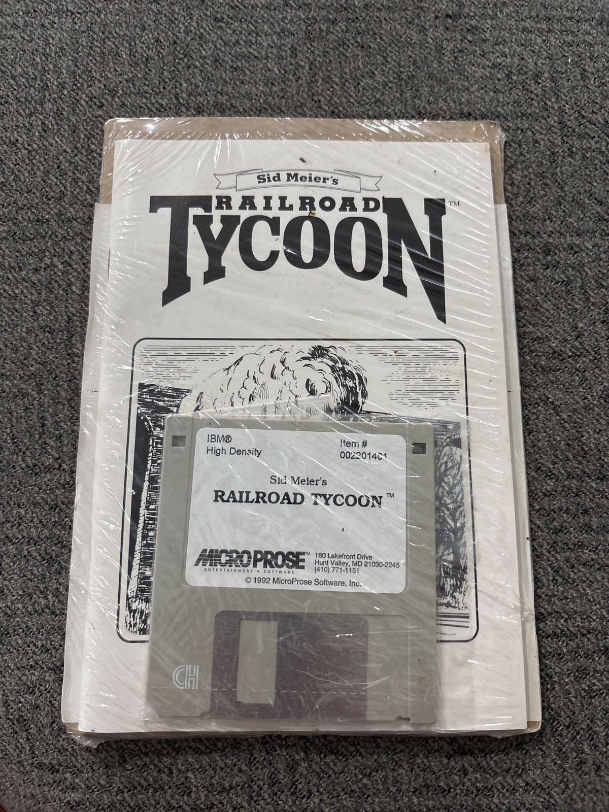 Railroad Tycoon (Commodore Amiga, 1991) MISSING BOX BUT OTHERWISE SEALED Railroad Tycoon (Commodore Amiga, 1991) MISSING BOX BUT OTHERWISE SEALED