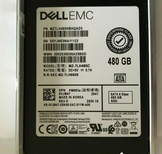 be suitable for VJM47 DELL EMC 480GB SATA 2.5