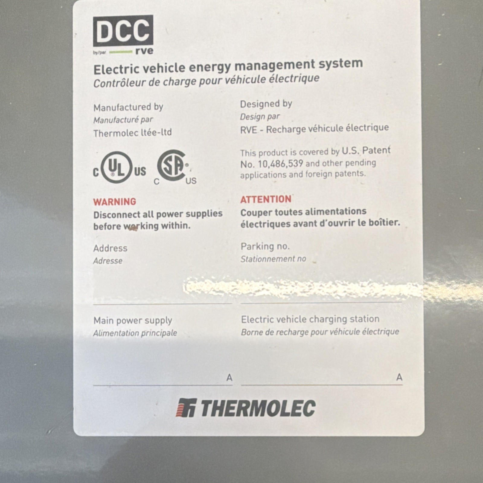Thermolec DCC-12-G3 Power Supply Unit Used Thermolec DCC-12-G3 Power Supply Unit Used