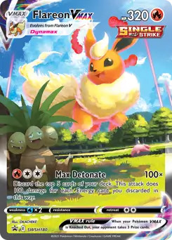 Flareon VMAX - SWSH180 - Pokemon Sword & Shield Promo Alternate Art Card NM