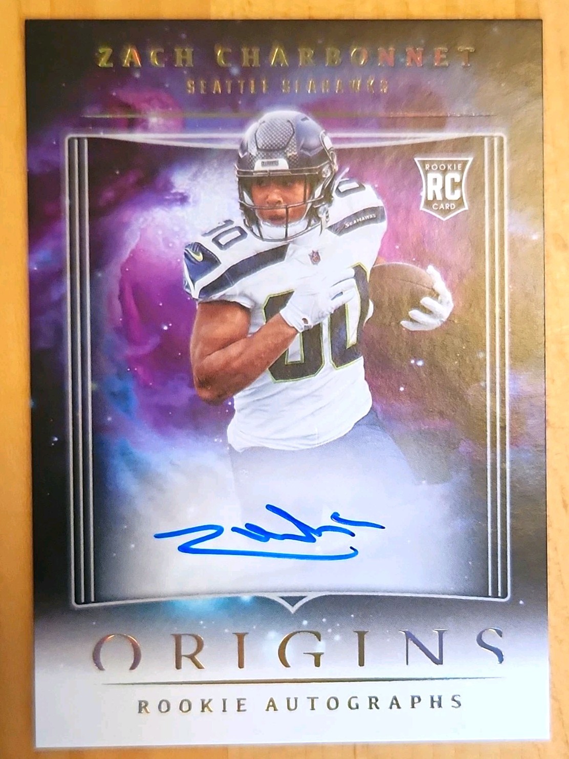 2023 Panini Origins Rookie Autographs Zach Charbonnet #RAZCH RC Auto 2023 Panini Origins Rookie Autographs Zach Charbonnet #RAZCH RC Auto