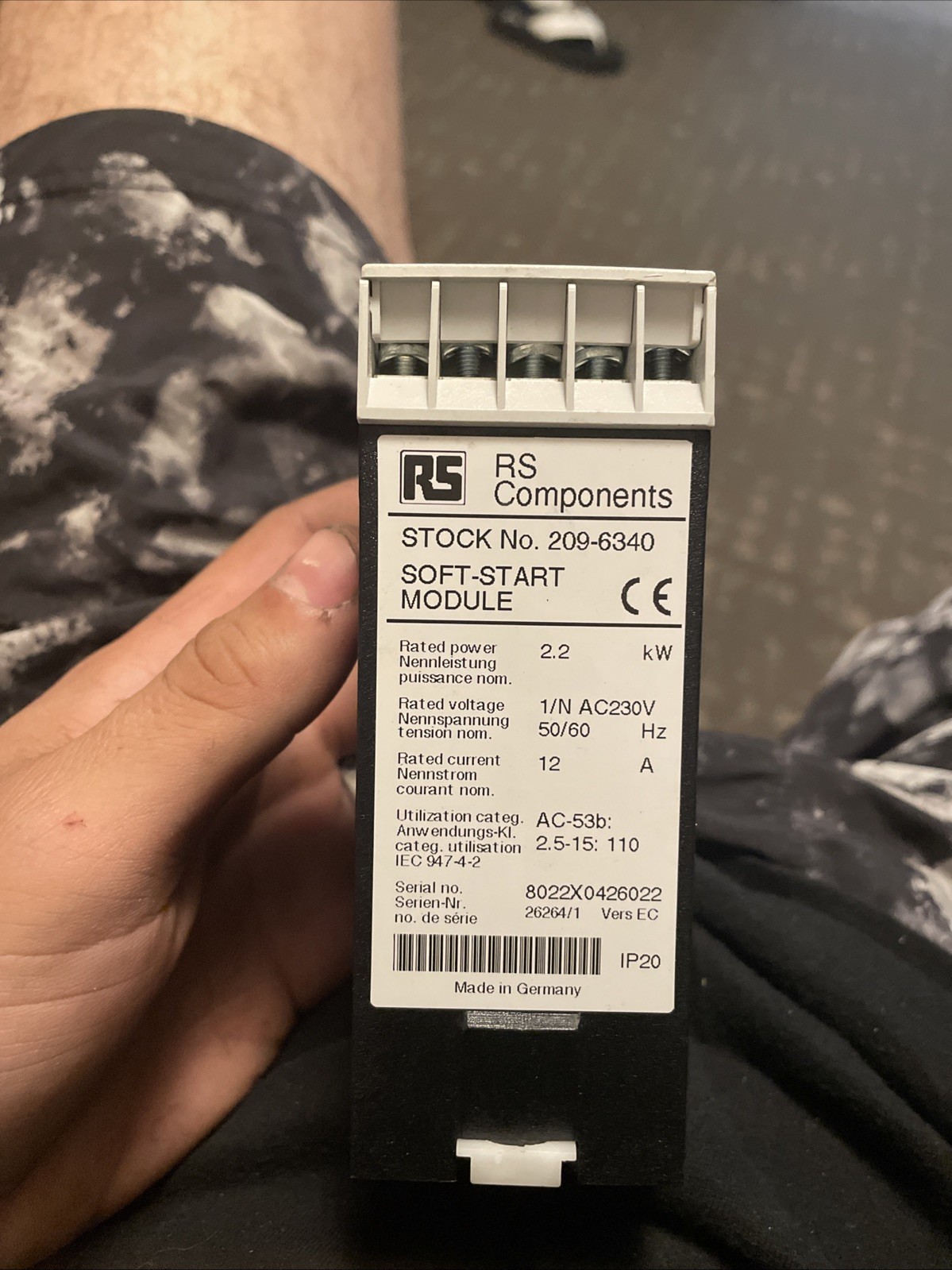 RS Components single-phase, snatch-free soft-start module RS Components single-phase, snatch-free soft-start module