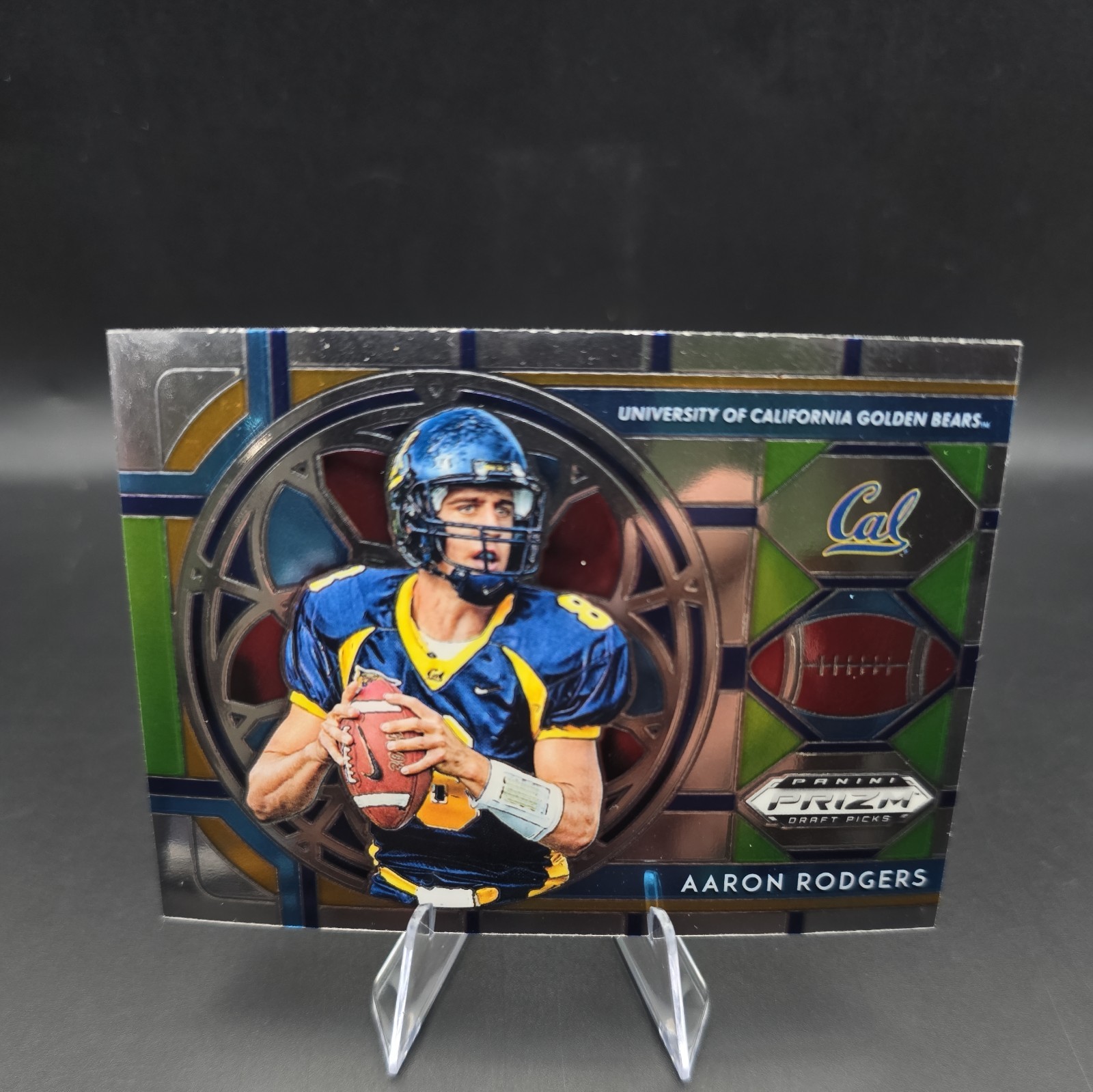 2019 Panini Prizm Draft - Stained Glass Aaron Rodgers #11 Silver Cal Golden Bear