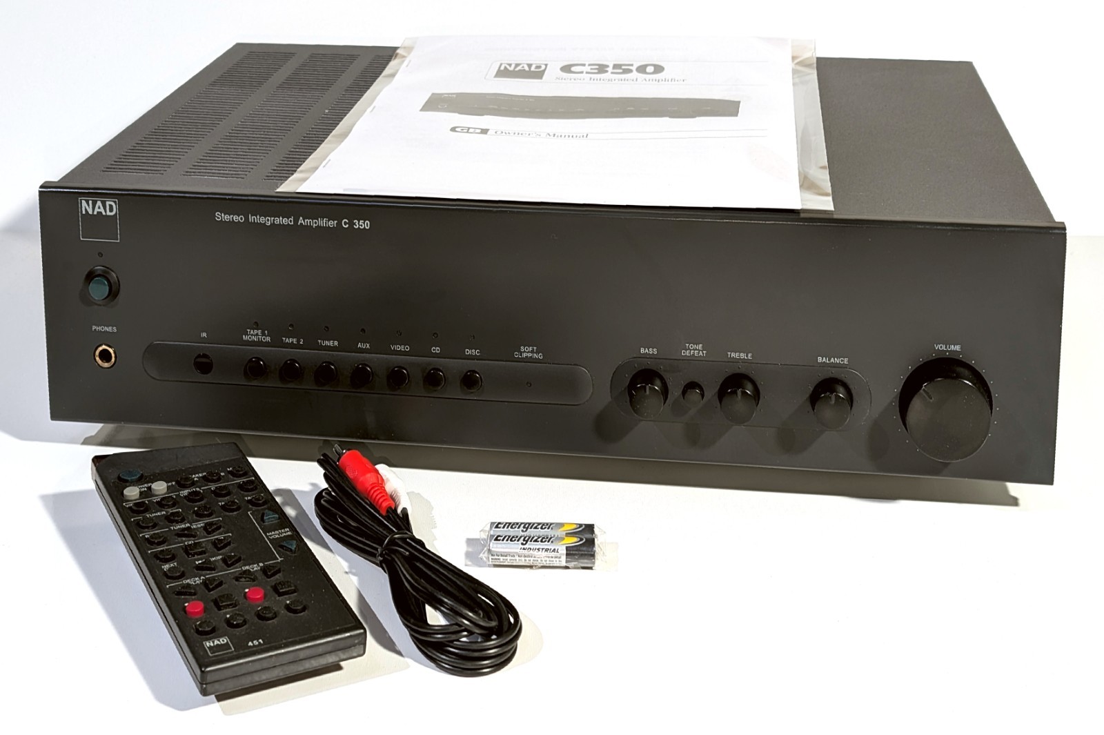 🔥【PRO SERVICED】NAD C350 Stereo 120W Integrated Amp w Remote .03% THD💥GUARANTY