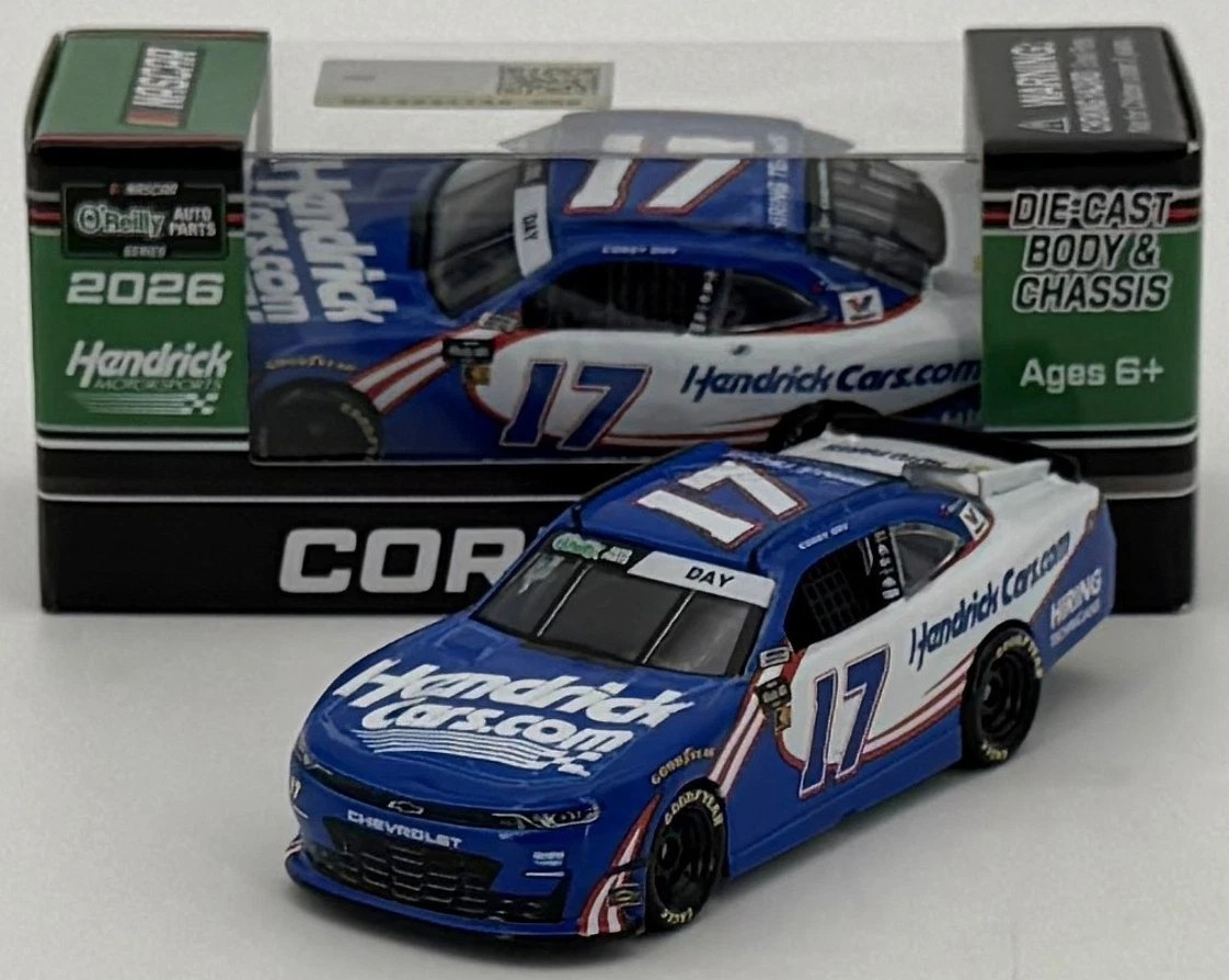 NASCAR 2026 COREY DAY #17 HENDRICKCARS.COM 1/64 CAR NASCAR 2026 COREY DAY #17 HENDRICKCARS.COM 1/64 CAR