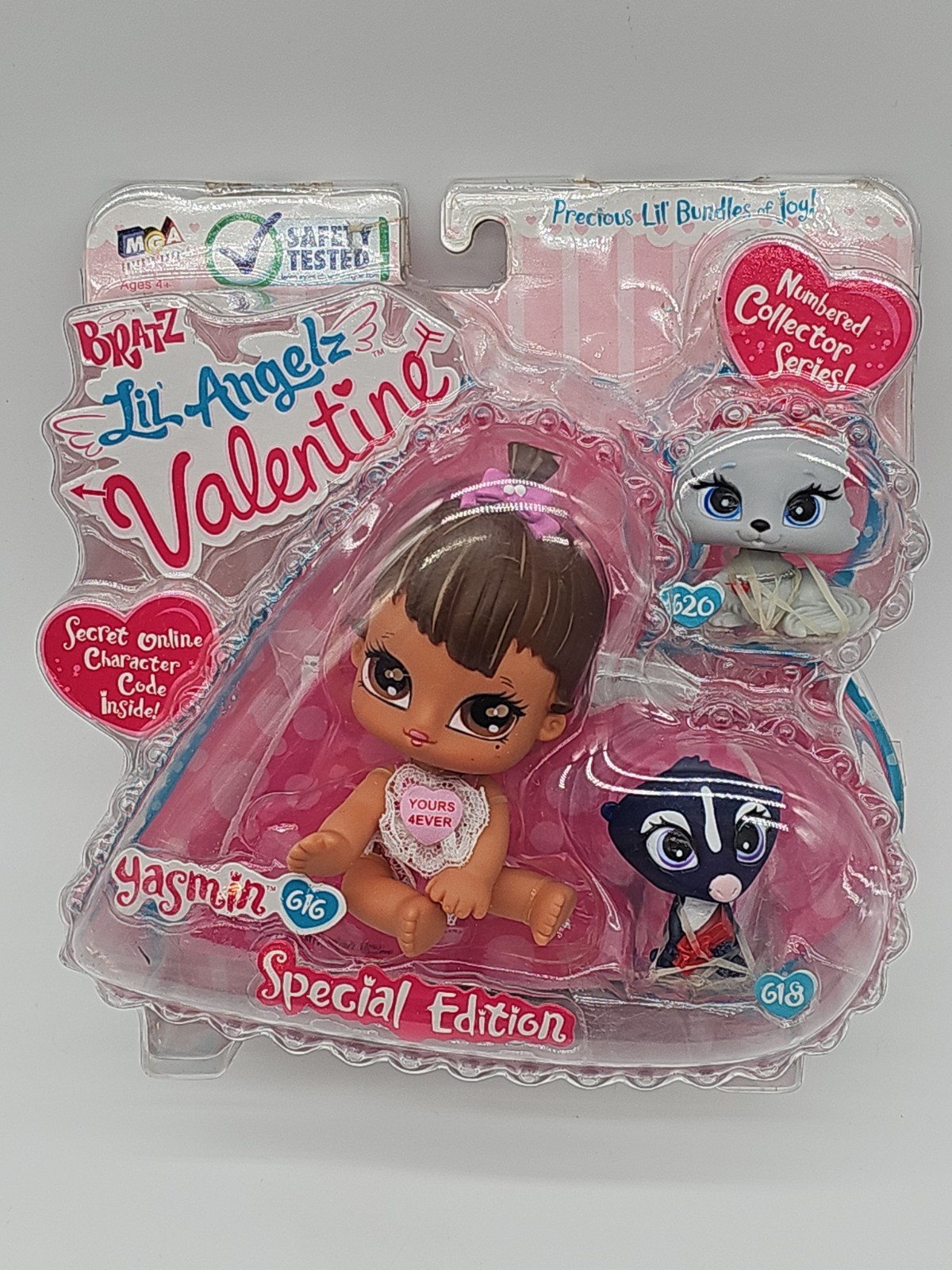 Bratz Lil Angelz Valentine YASMIN Baby Doll Special Collector Edition MGA SEALED Bratz Lil Angelz Valentine YASMIN Baby Doll Special Collector Edition MGA SEALED