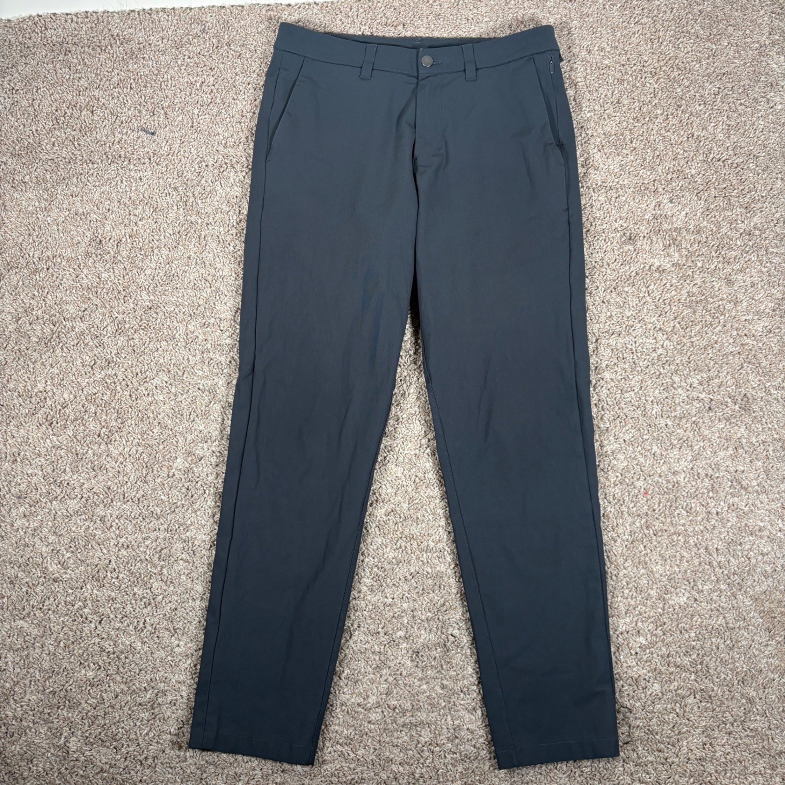Lululemon Commission Slim Fit Pants Obsidian Grey Warpstreme 32x30 LM5974S