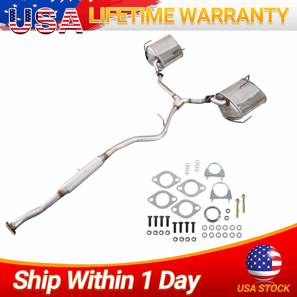 Resonator, Pipe & Dual Muffler fits 2009-13 Subaru Forester & 08-11 Impreza 2.5L