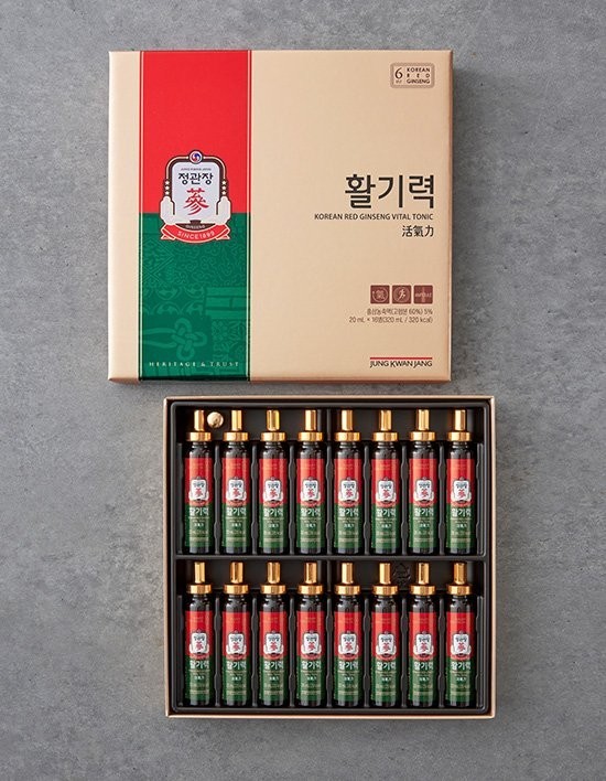 KGC CheongKwanJang Korean Red Ginseng Extract Drink Vitality 20ml x 16 Bottles