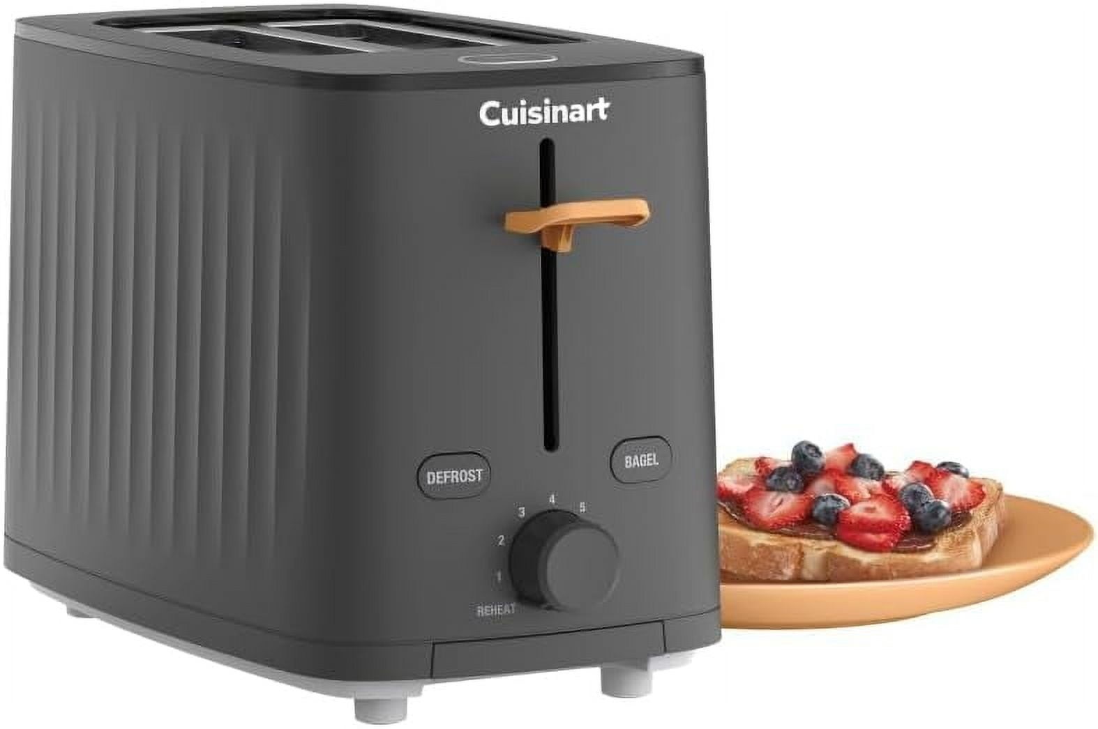 Cuisinart Soho 2-Slice Toaster Compact Kitchen Toaster Black Finish- 