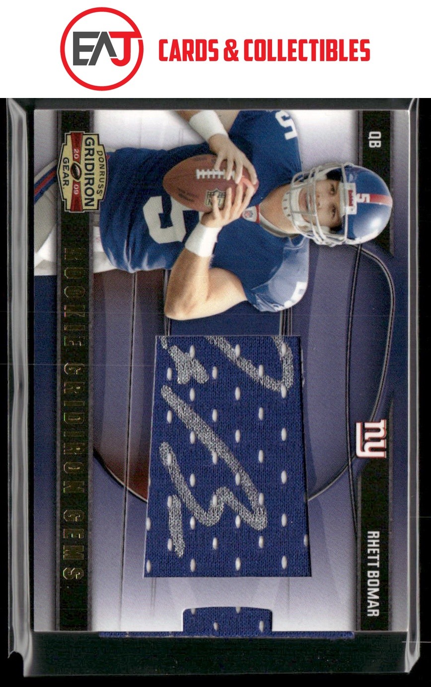 Rhett Bomar 2009 Donruss Gridiron Gear Rookie Gems Auto /100 #234 Giants